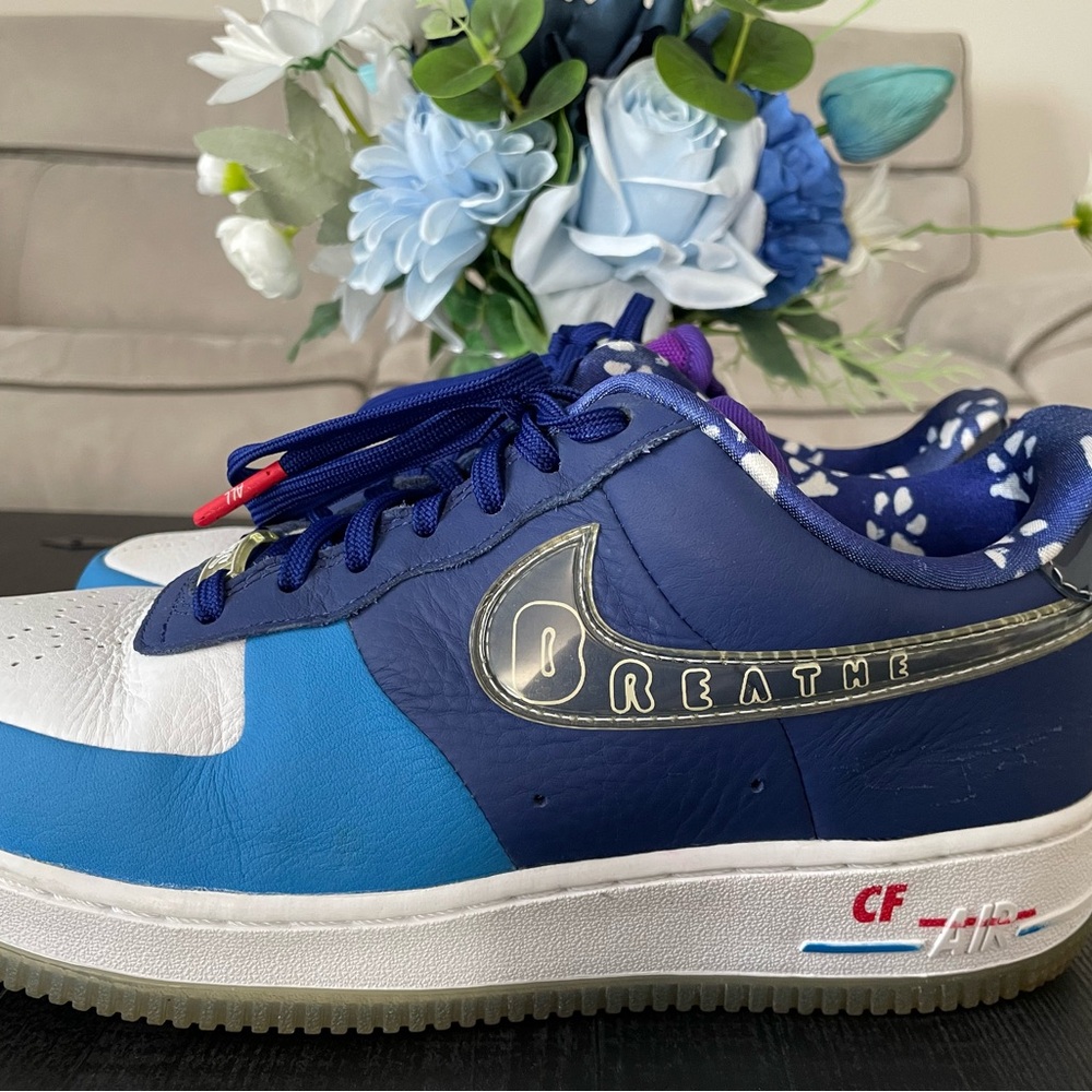 Nike Air Force 1 Doernbecher Breathe Blue White Custom Men’s 8 Women’s 9.5 - Picture 4 of 7
